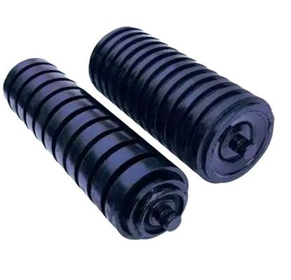 Mỏ dây chuyền vận chuyển phụ kiện cao su tác động Idler cuộn Thấm sốc