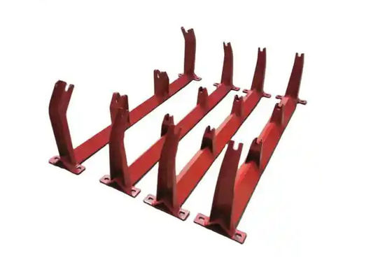 Carbon Steel Conveyor Roller Bracket Frame Idler Support Structure cho hệ thống dây đai